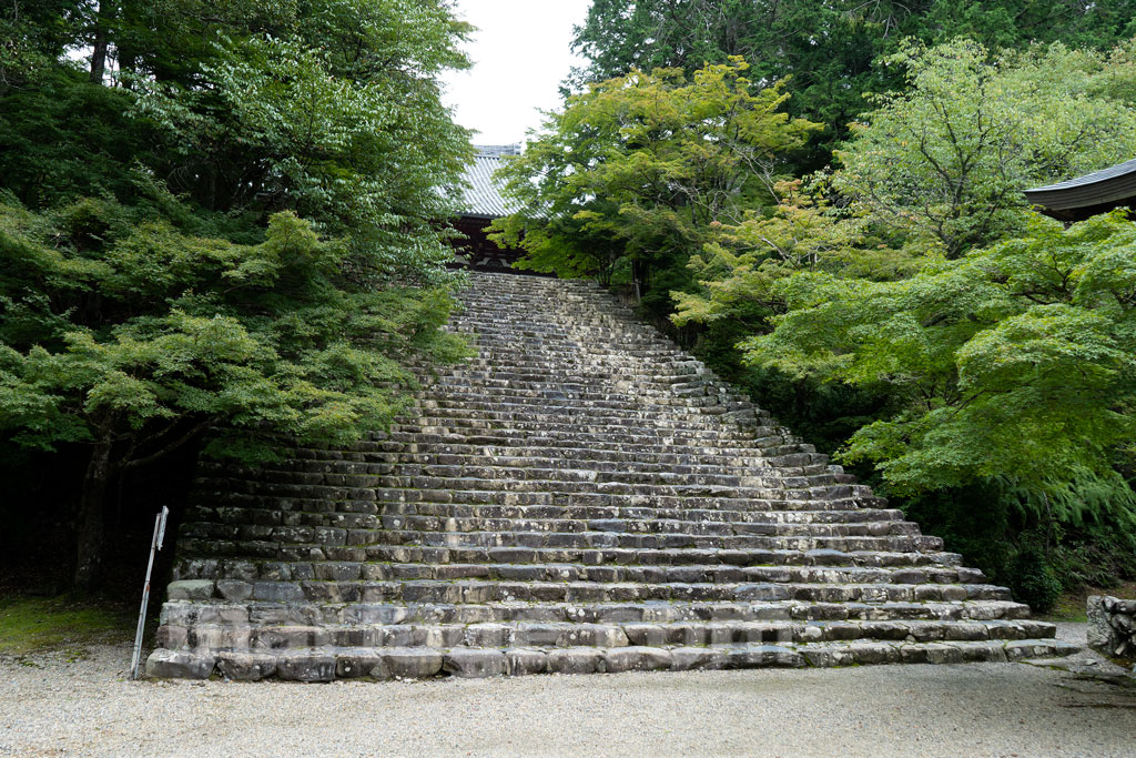 神護寺 金堂前の石段