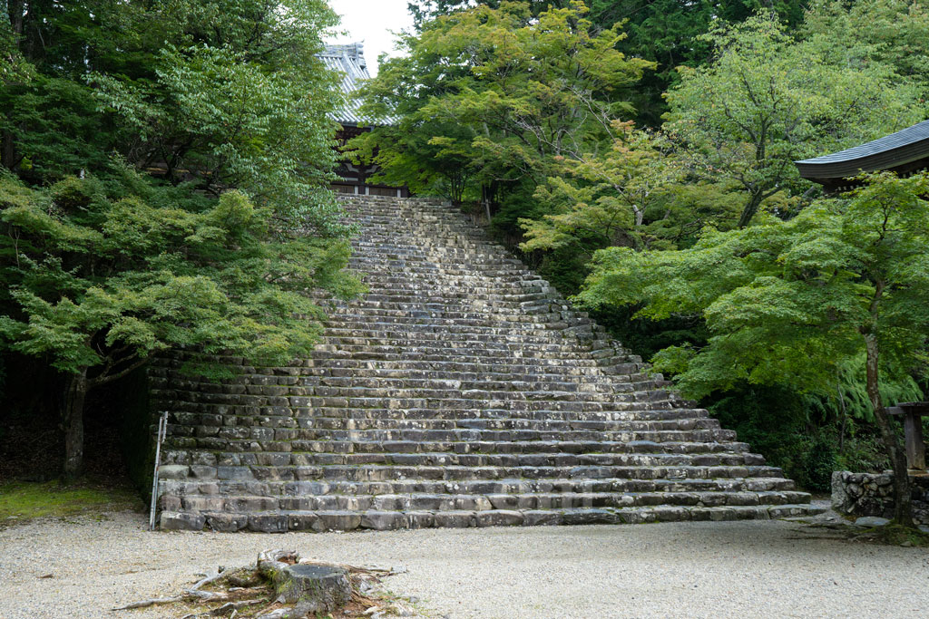神護寺 金堂前の石段